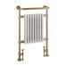 Eastbrook Isbourne Heated Towel Rail Brushed Brass and White